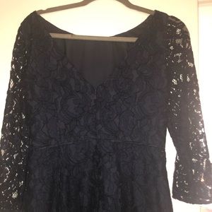 J. Crew Navy Size 6 Lace Bridesmaid Dress